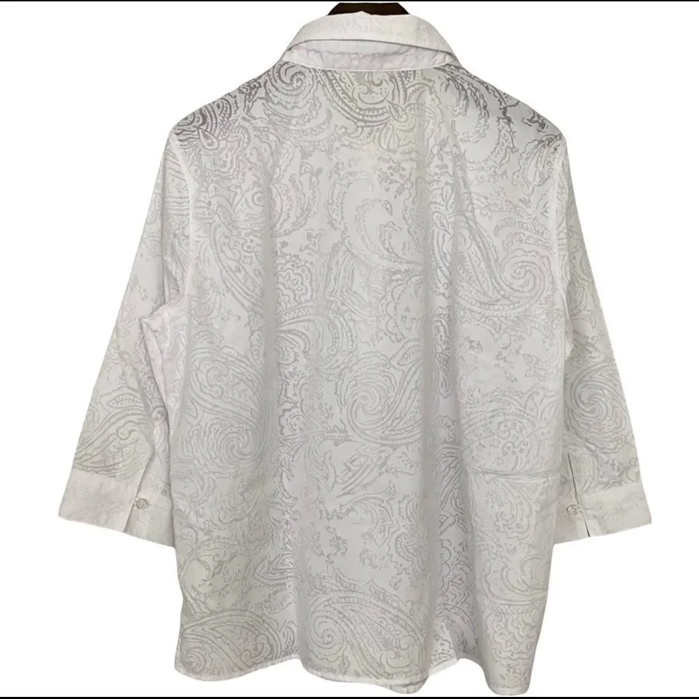 Tradition Country Collection Paisley Blouse - Picture 2 of 4